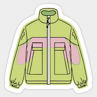 Line art of a Neon Windbreaker Sticker